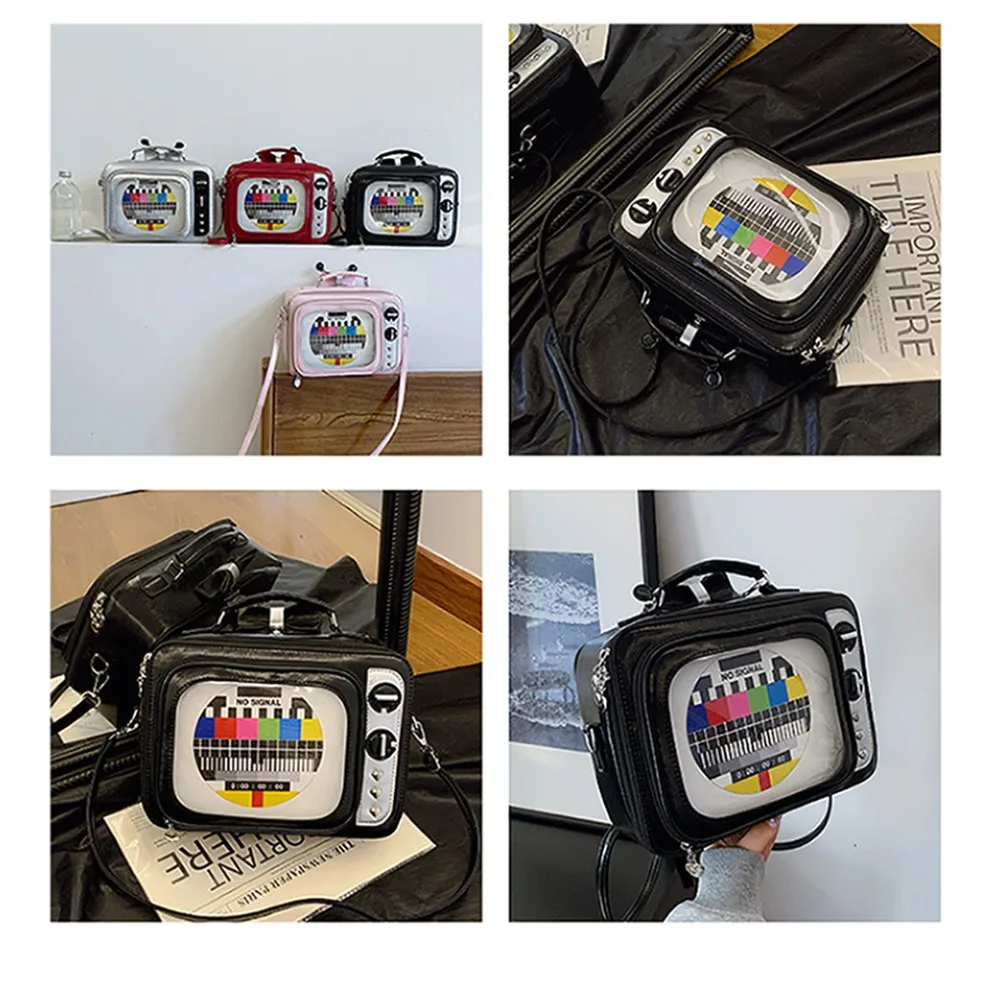 Japanese Style Retro TV Design Women Backpacks Street Leisure Fashion Trend Shopping Sweet Cool Ladies Large Capacity Backpacks