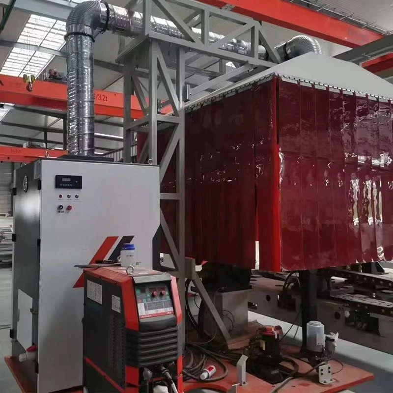New Carbon Steel Industrial Dust Welding Fume Extractor Mobile High Efficiency 99% Dust Removal Equipment 2 1200CFM