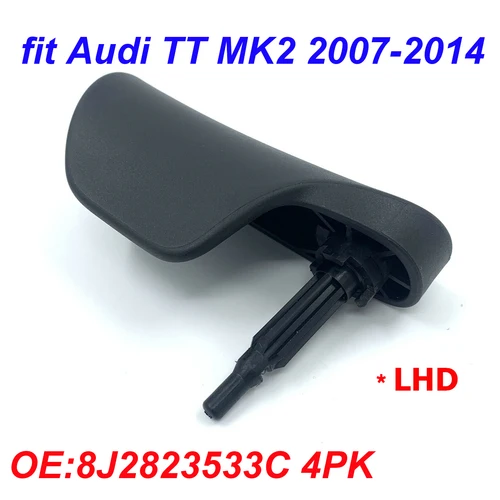 Imagen 2 del producto Para Audi TT MK2 2007-2014 manija de liberación de capó negra genuina RHD 8J 2823533 Piezas de repuesto de manija de liberación de capó automático C4PK