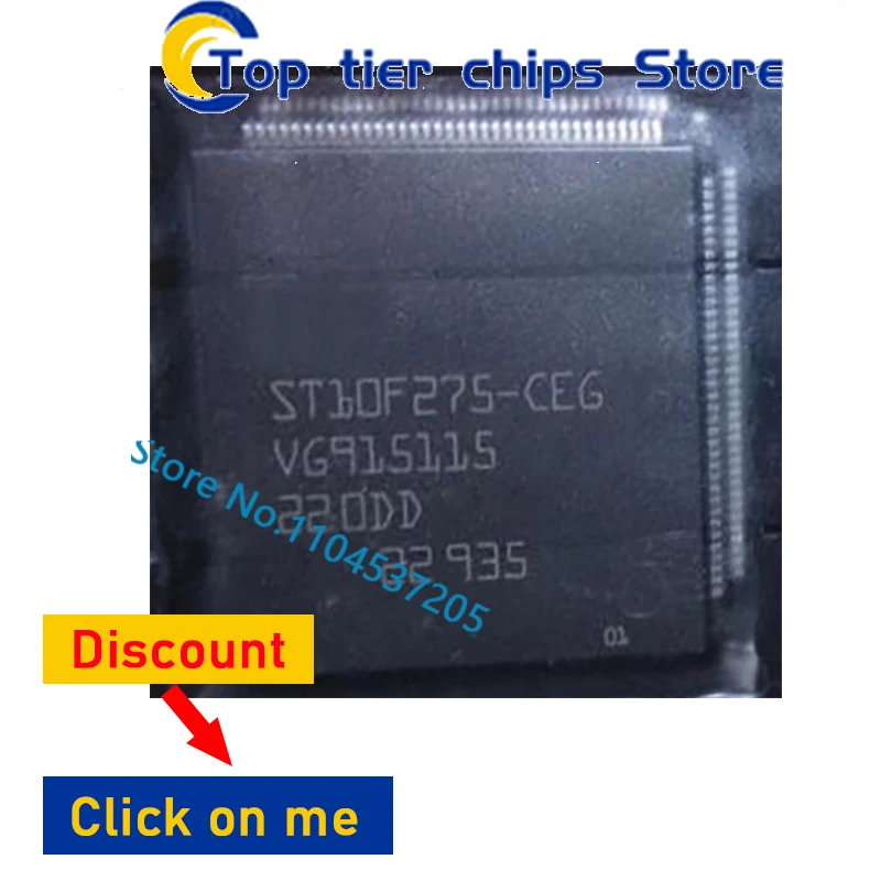 New Original ST10F275-CEG ST10F275 ST10F275 CEG QFP TQFP-144 In Stock 1pcs/lot