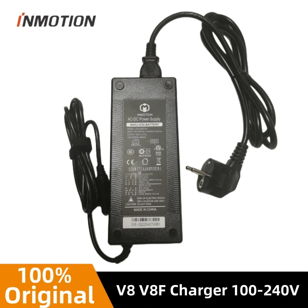 Original INMOTION V8 V10 100-240V Charger for Self Balance Electric Scooter Unicycle 84V Li-on Battery Charger Power Supply Part