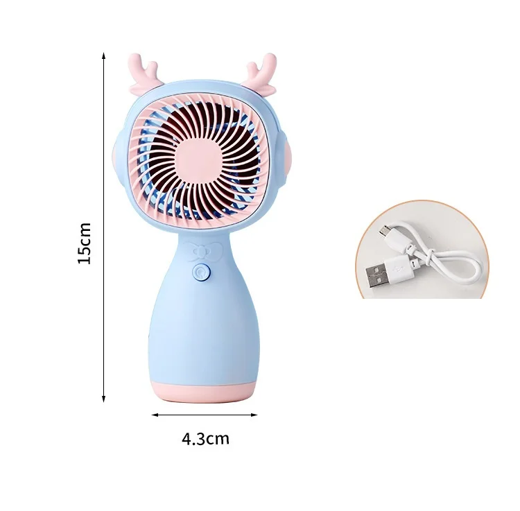 Simpatico Mini ventilatore USB ventilatore portatile portatile ricaricabile Mini pratico ventilatore tascabile a basso rumore piccolo ventilatore elettrico dormitorio per studenti