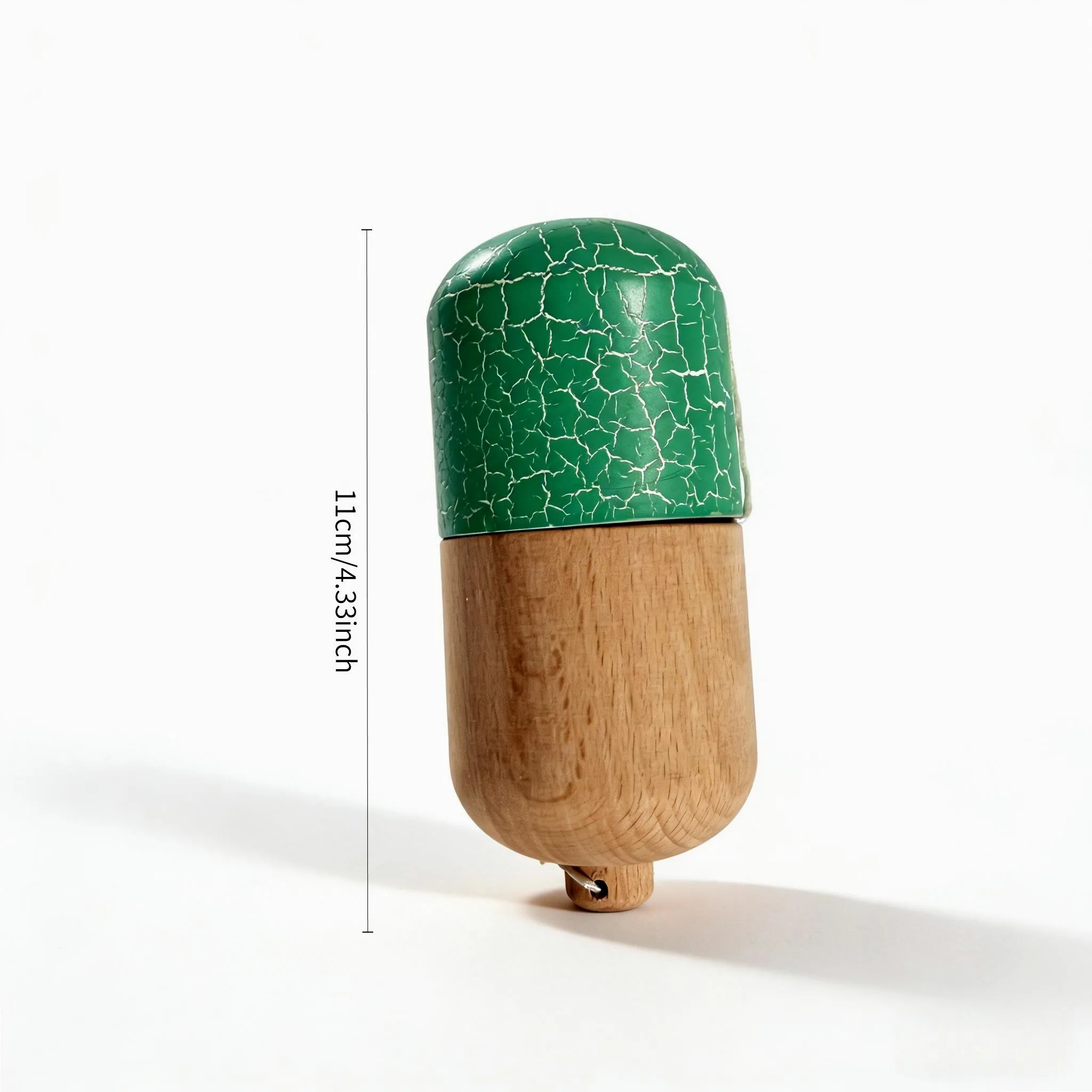 Capsule Kendama Sword Ball Set with Cracked & Spare Artificial Jade Coordination Trainer Portable Juggling for Travel