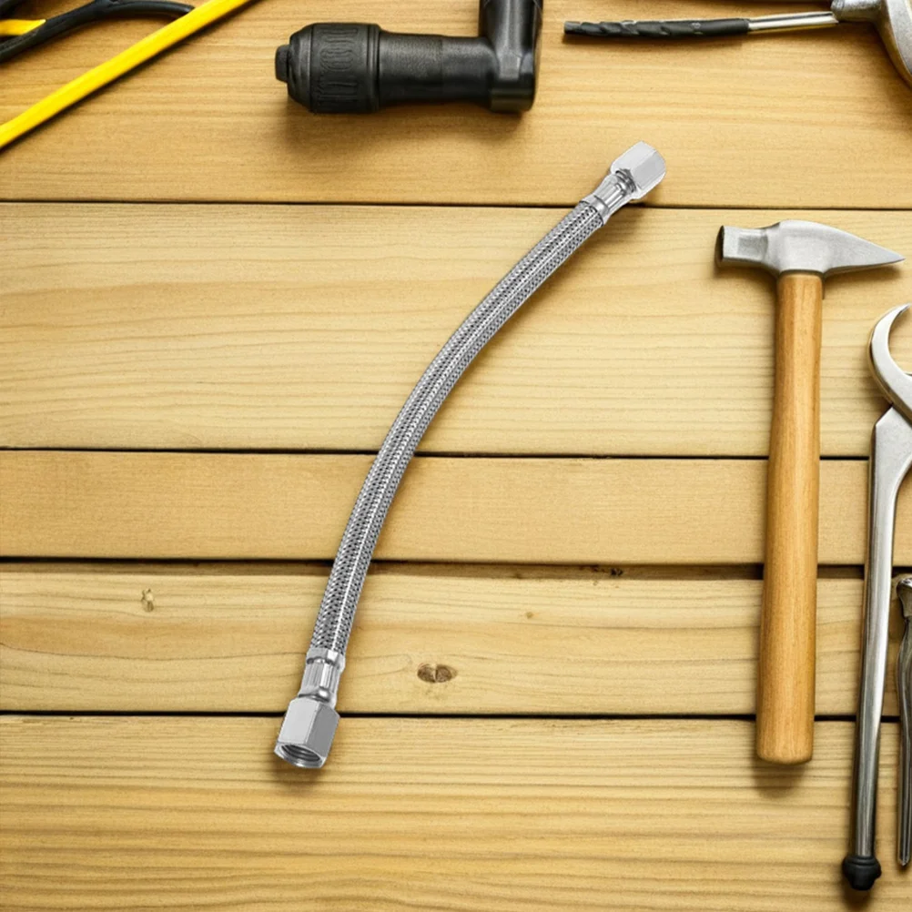 

2 шт., замена шланга из алюминиевой трубки воздушного компрессора, прочная гибкая трубка из нержавеющей стали, замена выхлопной трубы