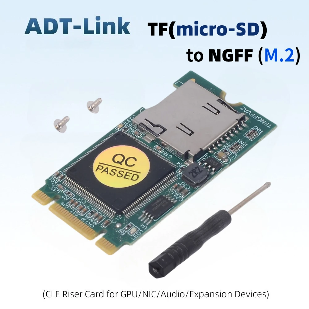 For M.2 Micro-SD Card Reader Micro-SD SDHC SDXC TF To M.2 B Key T-Flash Adapter Industrial Mobile SSD For PC M.2 NGFF SSD /128GB