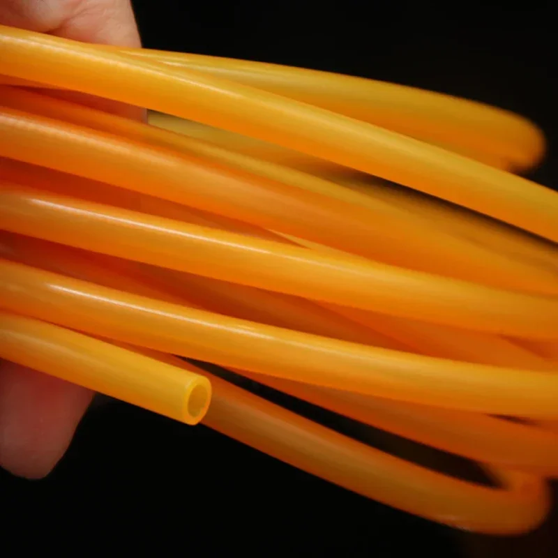 1/5/10M Orange Food Grade Silicone Rubber Hose IDxOD 3x5mm 4x6mm 5x7mm 6x8mm Flexible Nontoxic Silicone Tube