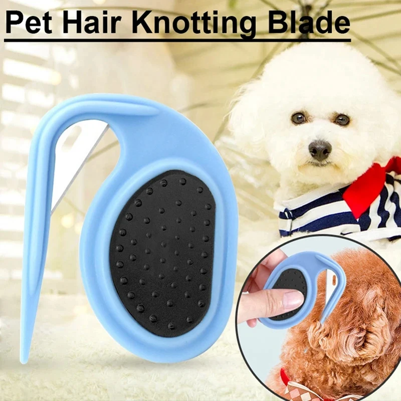 Pente para animais de estimação, nó aberto, faca, pente, escova de cabelo para cães, gatos, filhote de cachorro, removedor de pelos, suprimentos para cuidados com animais de estimação, verde