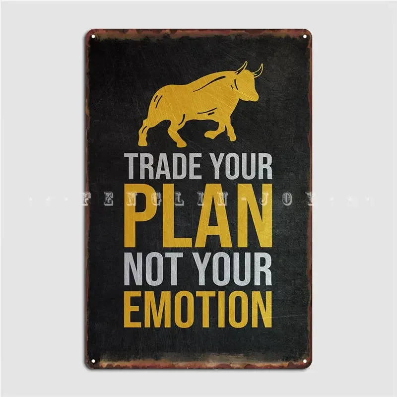 Trade Your Plan Metal Plaque Poster Wall Cave Pub Garage Design Plaques Tin Sign Poster