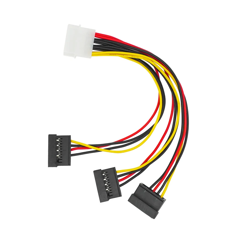 4Pin IDE to 1/2/3 SATA Power Splitter Extension Cable for Hard Drive HDD