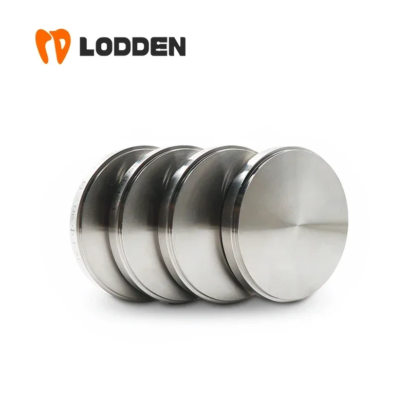 Lodden Dental Lab Titanium Alloy Disc TC4/GR5 Blocks Restoration CAD CAM Dentist Materials 98mm Implant Abutments Framework