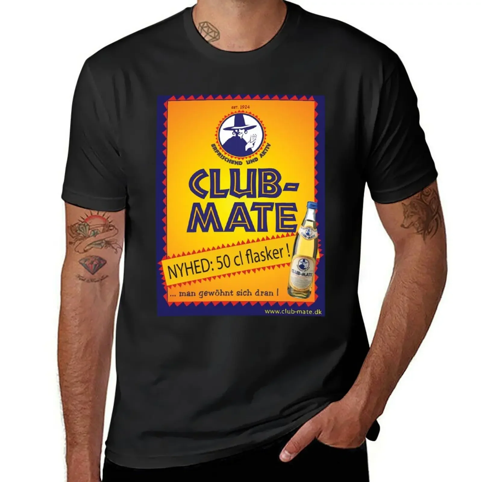 Club Mate T-Shirt customs vintage graphic tee korean fashion blacks mens champion t shirts