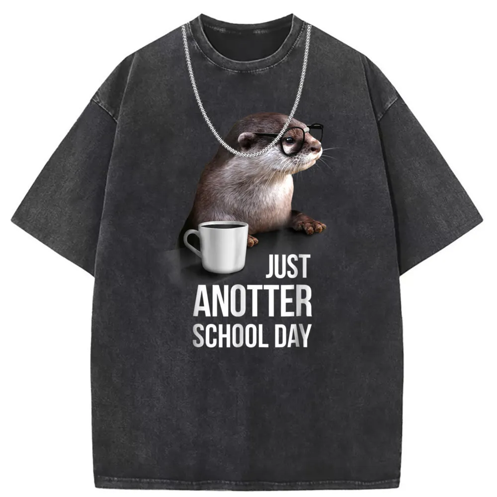 Just Anotter School Day Men T-Shirts Funny Cool Long Sleeve Summer Tshirts Unisex Classic Cotton Clothing Women Sweatshirts