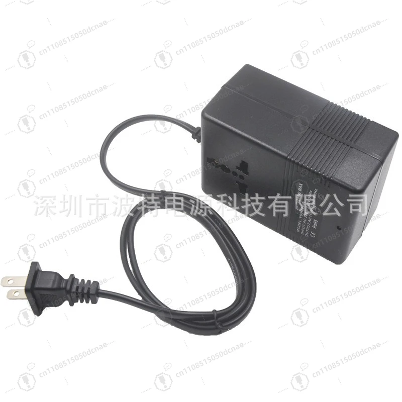 200W Step Down Voltage Converter 220V to 110V US Plug AC Power Transformer for Appliances