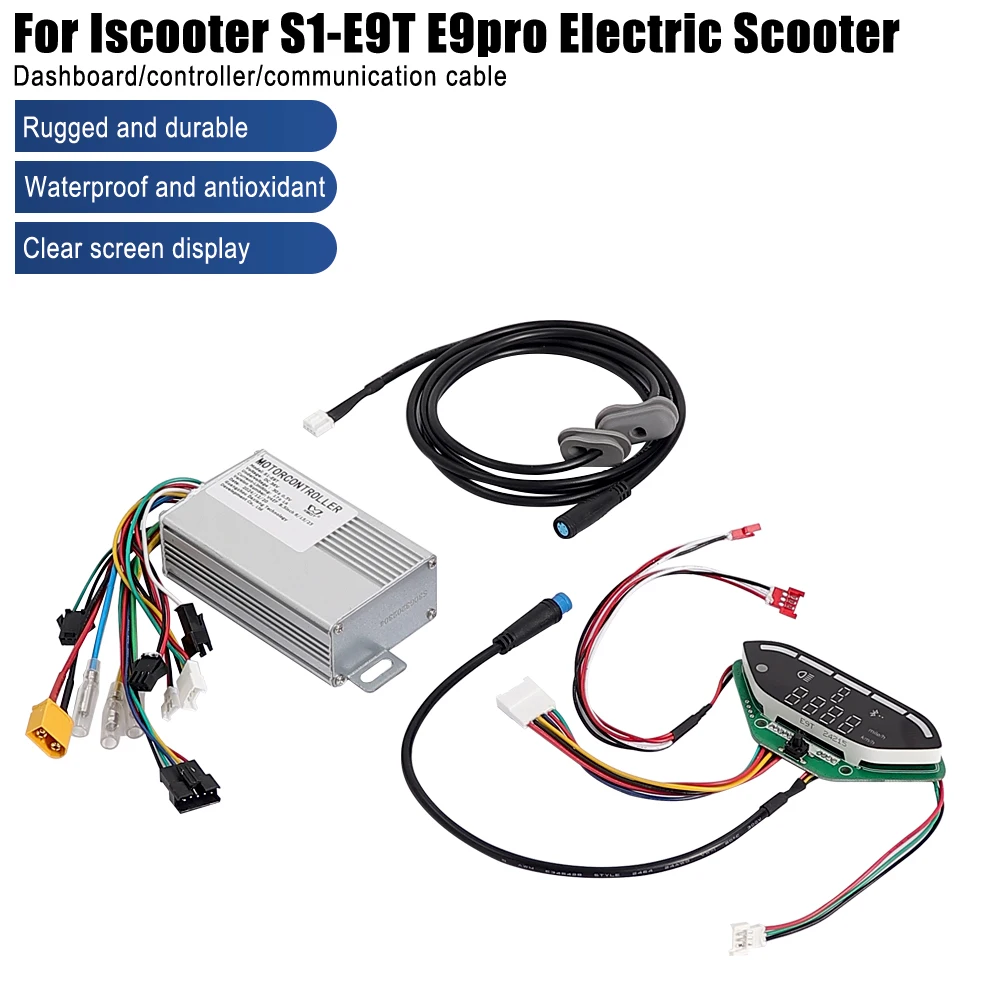 

1 комплект, 17 А, 36 В, контроллер материнской платы, кабель приборной панели, запасные части для S1-E9T, дисплей для электрического скутера, самокат