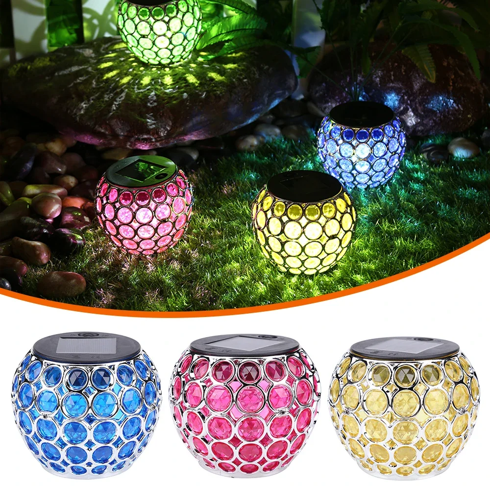 

Солнечная фотолампа с полым подвесным шариком, наружная лампа для сада, газона, павлина, водонепроницаемая лампа для внутреннего дворика, дорожек, двора, ландшафта