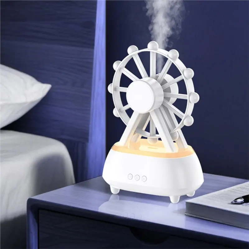 

ABUD-Ferris Wheel Aromatherapy Diffuser With BT Speaker Noiseless Operation Essential Oil Diffuser Suitable For Room And Gym EU