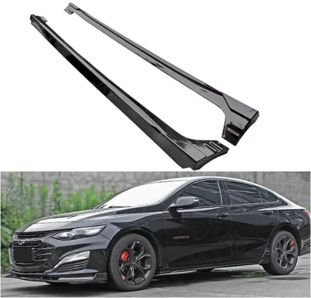 New！ Body Kits For Chevrolet Malibu XL 2016 2017 2018 2019 2020 2021 ABS Paint Door Side Skirts Aprons Extension Lip