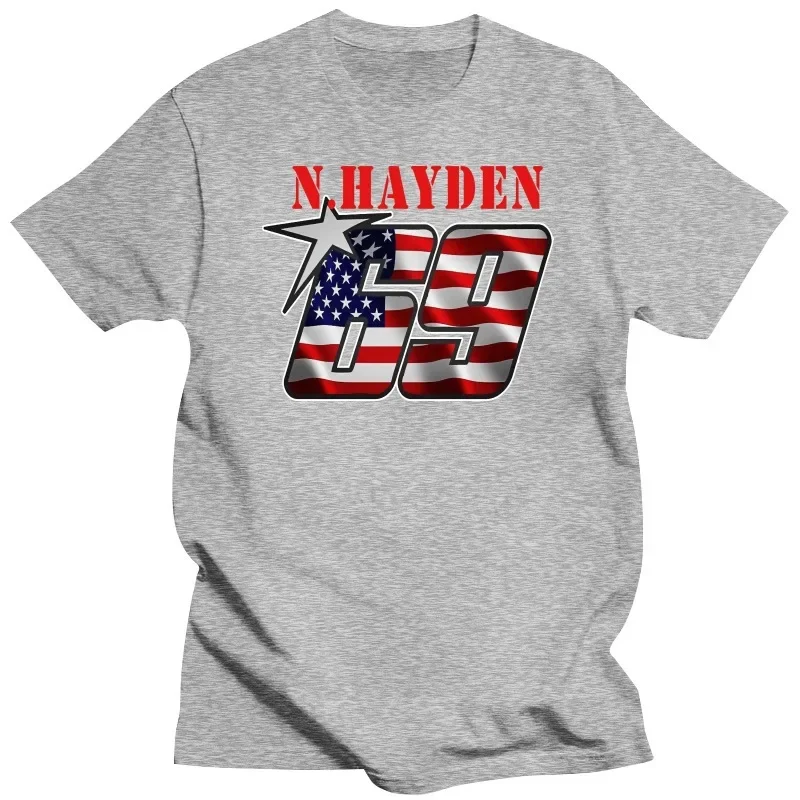 للجنسين كل الألوان 69 نيكي هايدن شعار WSBK مزق تي شيرت USA S تنفس عادية طاقم الرقبة شريط نمط أربعة مواسم ارتداء