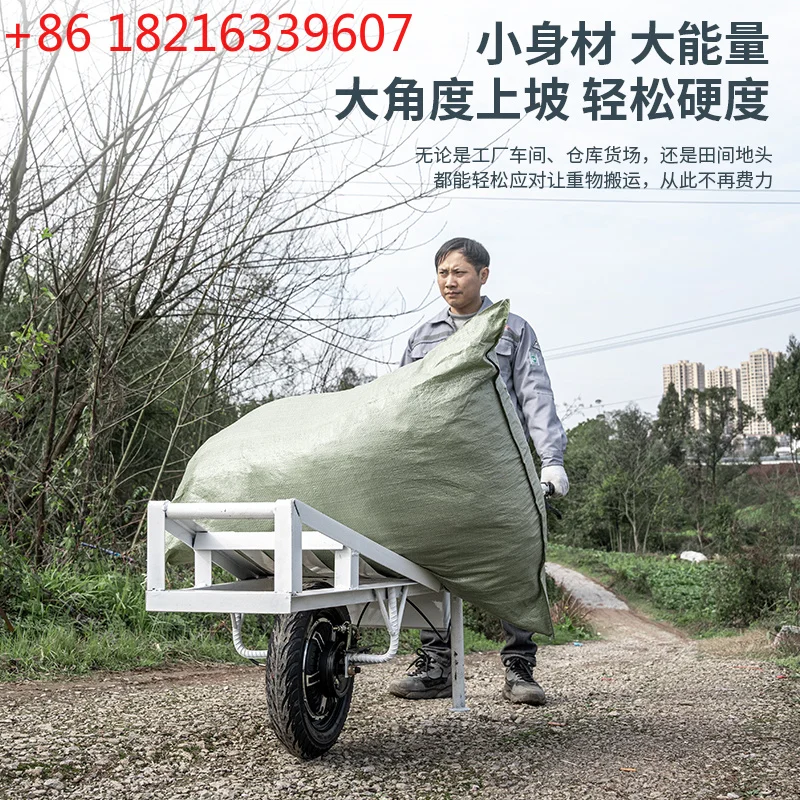 YAO electric unicycle transporter thickened agricultural flat car with brake load hand push
