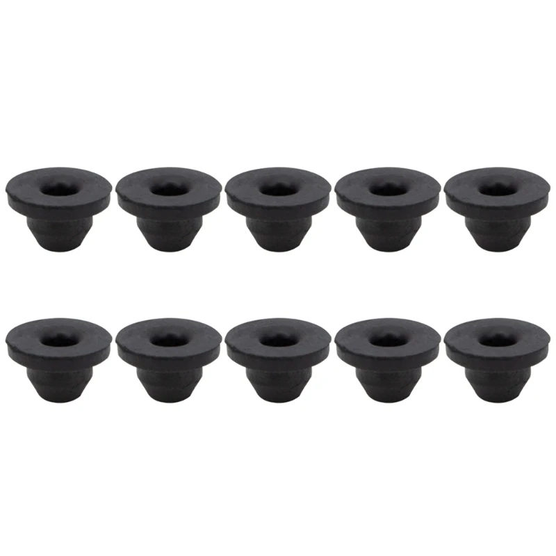 G8TE Washer Bottle Pump Grommet Rubber Service Set, 10 Piece Flanged Repair Parts for Windshield Washer System Work, Reference