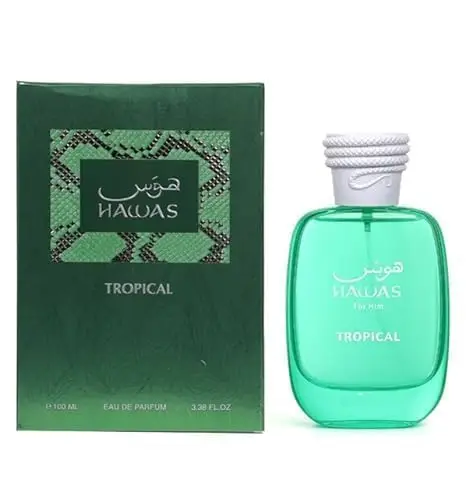 بخاخ Rasasi Hawas Tropical Eau De Parfum للرجال، 3.4 أونصة