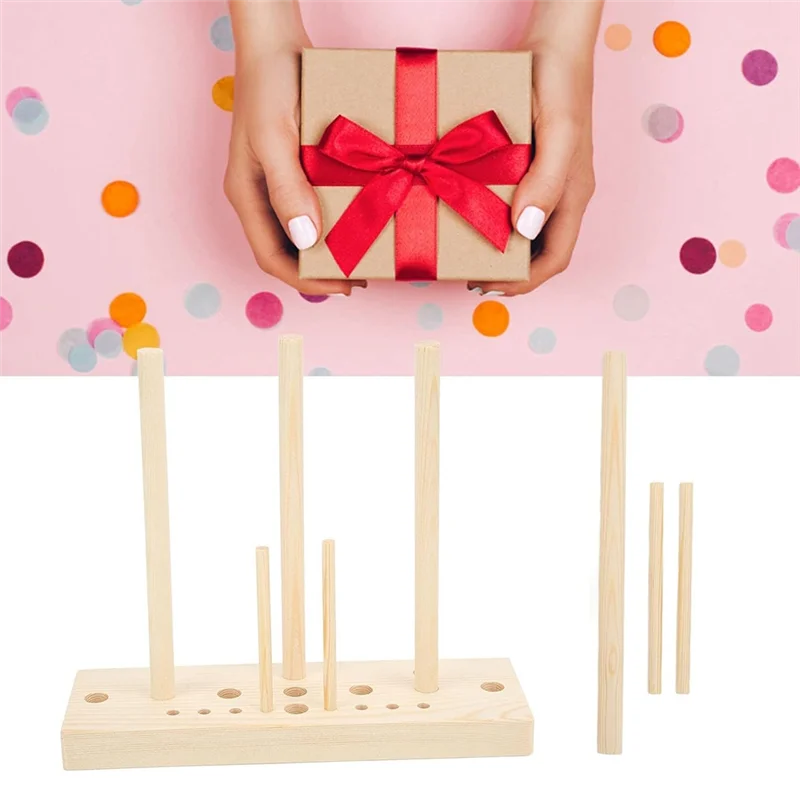 【Hot Selling】Bows Ribbon Making Tool Bow Wooden Maker Board Sticks Kit For Bows DIY Crafts
