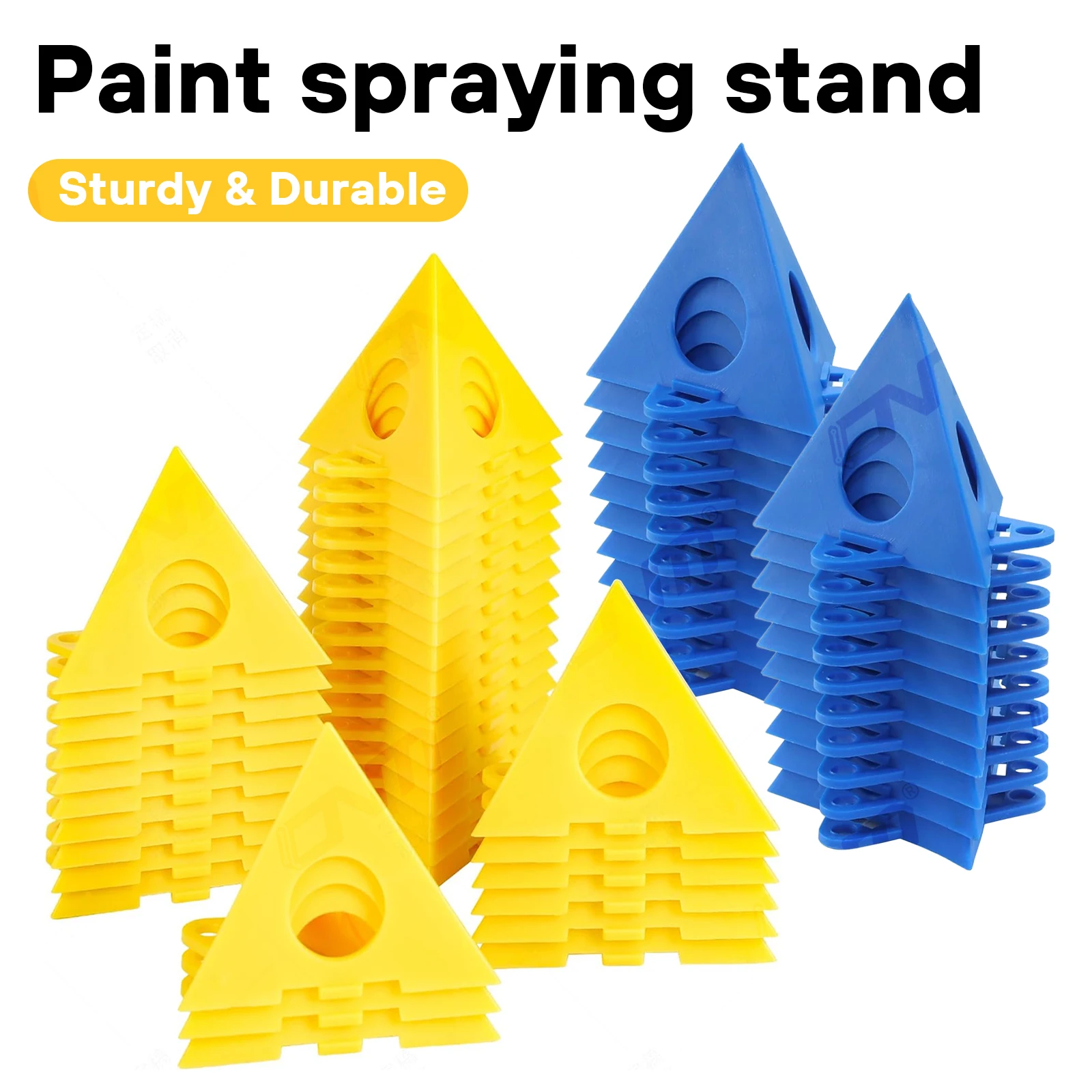 10 قطعة الهرم مثلث الطلاء دعم عدم الانزلاق لوحة بلاستيكية دائم النجارة اللوحة مجلس الوقوف DIY بها بنفسك أدوات الرش #1