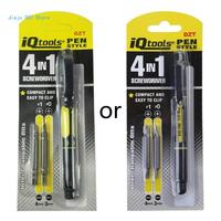 Pen Screwdriver Handy Tool 4 in 1 Pocket Screwdriver Multi-Function Mini Gadget Repair Tools for Phones Computers C9GA