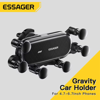 Essager Gravity Car Phone Holder Air Vent Clip Mount Stand GPS SmartPhone Support For iPhone 13 12 Pro Max Xiaomi Huawei Samsung