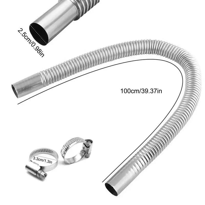 Exhaust Hose For Generator Motorcycle Exhaust Pipes Stainless Steel Flexible Heater Parts Stainless Steel Exhaust Tubing Oil