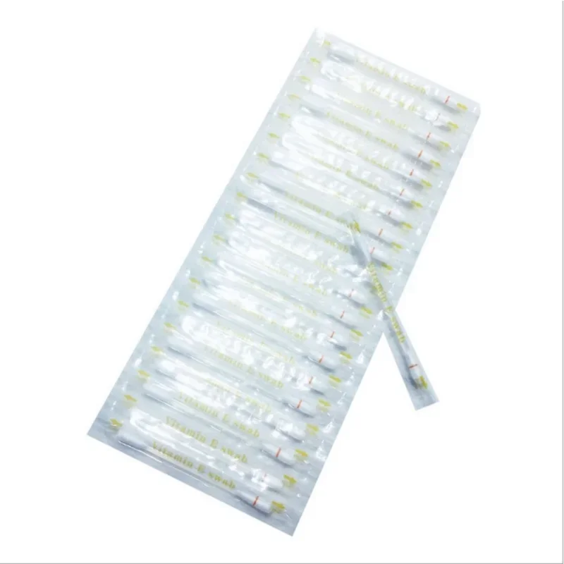 100pcs Disposable Dental Cotton Swabs Vitamin E Oral Swab Vitamin E Swabs Teeth Whitening Swabs Stick Lip Vitamin E Swab