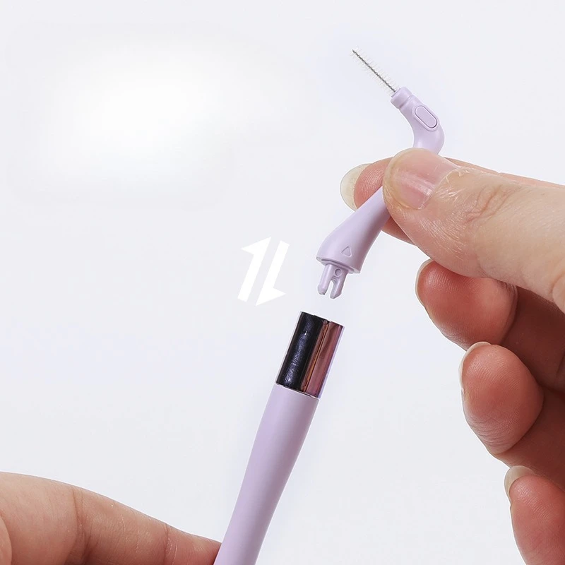 Interdental Brush L Type Orthodontic Braces Interdental Brush Replacement Brush Head I Type Portable Boxed Interdental Brush