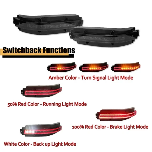 Imagen 2 del producto Para Nissan 350Z/Z33 luces antiniebla traseras LED para coche luces traseras/frenos luces de señal de giro secuencial y luces de marcha atrás de respaldo 2003-2009