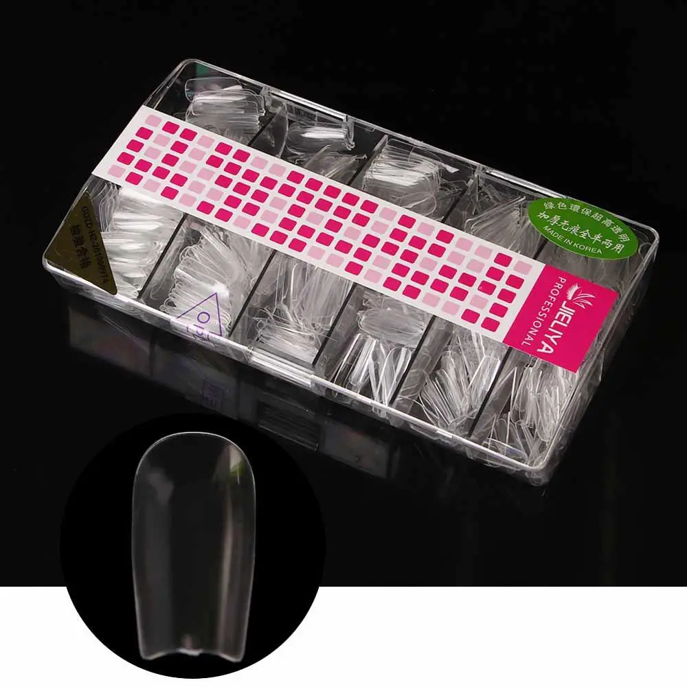 

Ultra-thin Seamless Press On Full Cover Detachable Manicure French Fake Nails Oval False Nails Nail Art Tips