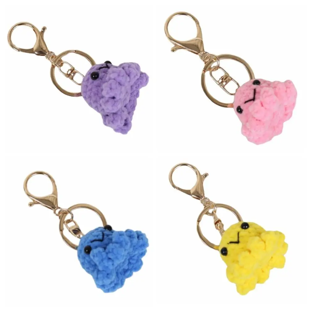 Jewelry Gift Cartoon Crochet Octopus Keychain Animal Handmaking Knitting Keychain Pink Cute Octopus Pendant Bag Pendant
