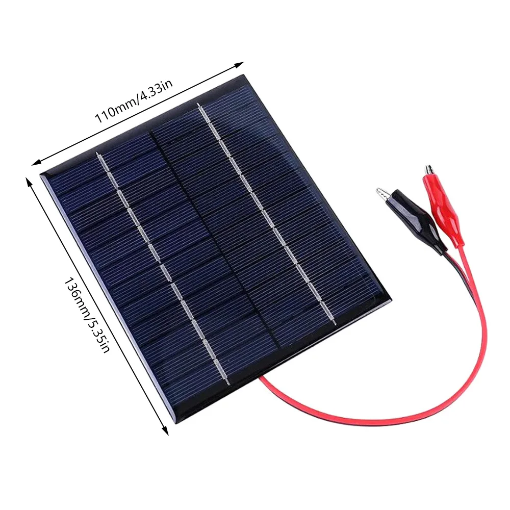 Solar Panel 10W 12V Polysilicon Epoxy Panels Portable Solar Cell DIY 270x150MM for 9-12V Battery Charging for Outdoor Lamp Pump