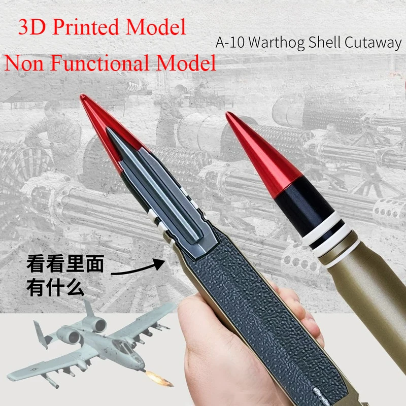 3D Printed A-10 Warthog Sectional Model High Precision Replica Collection Ornament Non-functional Sectional Model