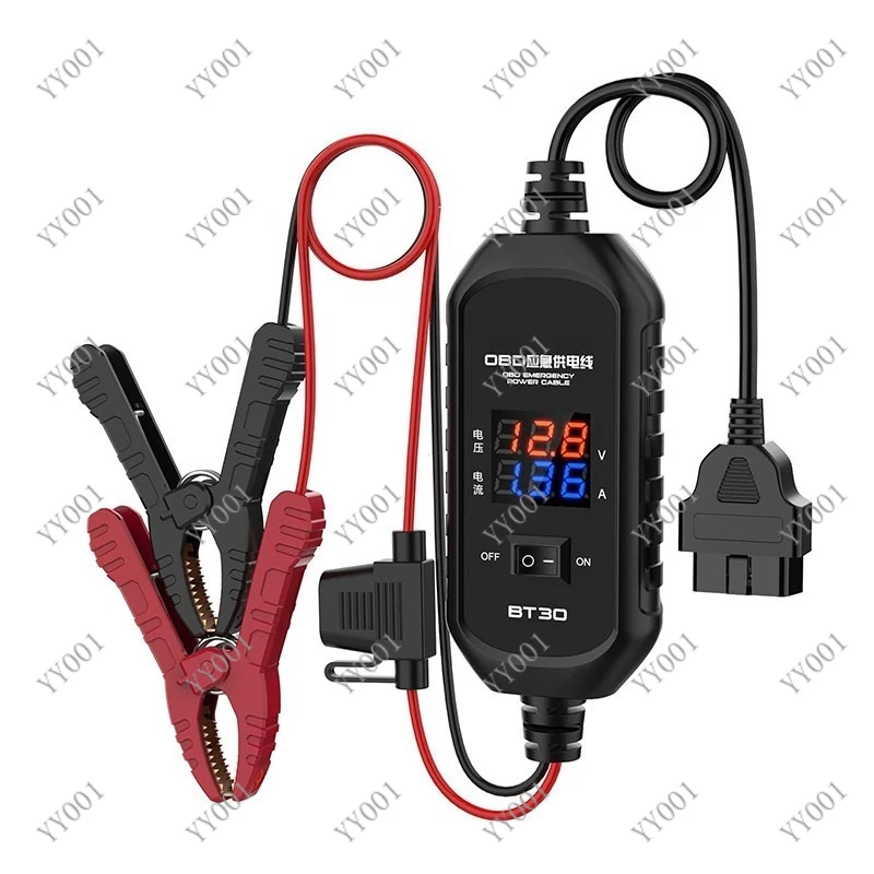 Auto OBD Battery Change Tool No Power Off Memory Protector with Display