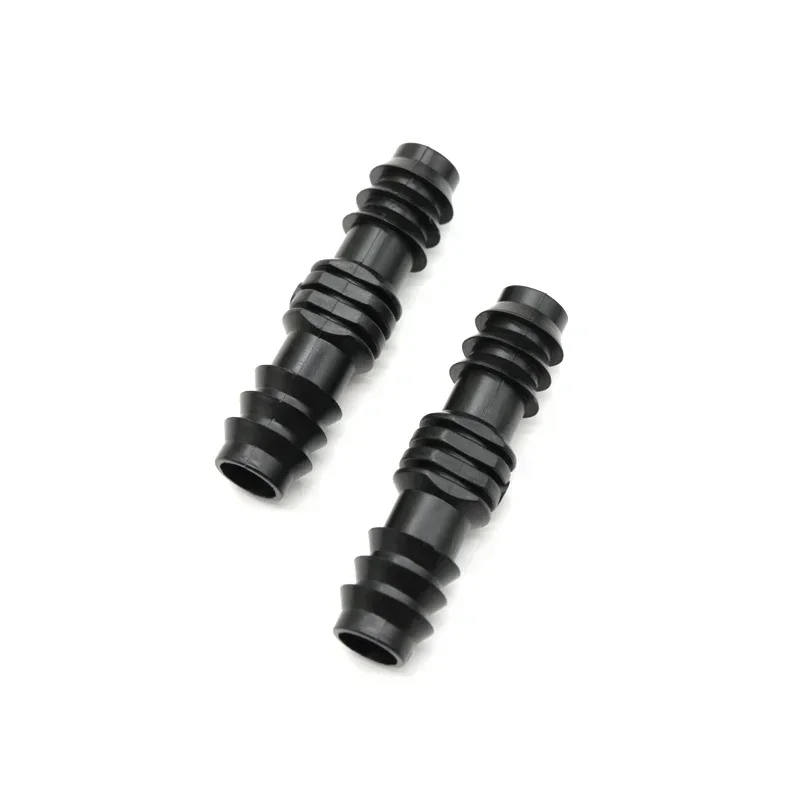 10pcs Black PE Plastic Pipe Connector 16 20 25mm T Type Straight Elbow Plug Micro Spray Irrigation Accessories Hose Pipe Fitting