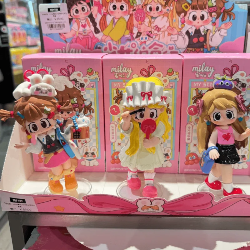 Milay Blind Box Аниме Фигурка Синдром девушки Серия Украшение рабочего стола Настраиваемая коллекционная модель игрушки Модный подарок