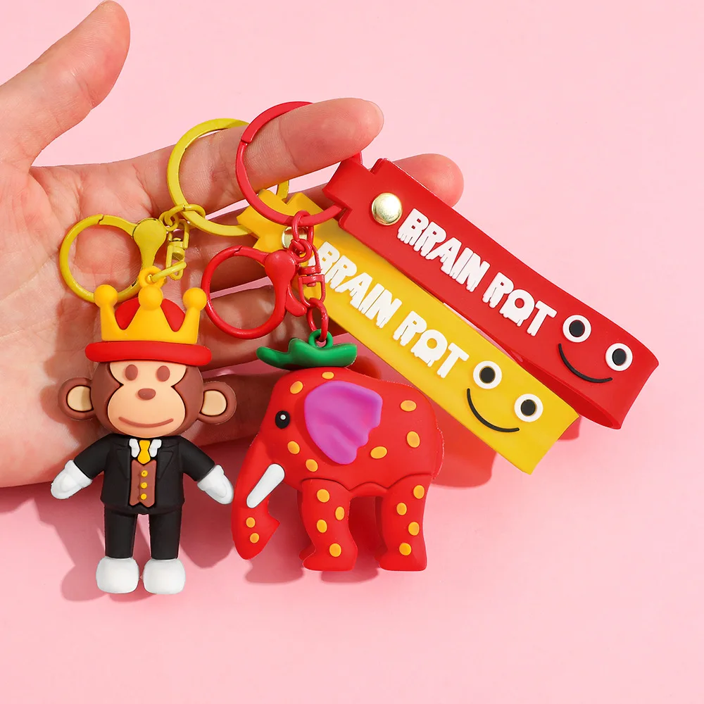 Cute 2026 Anime STEAL A BRAINROT Blue 67 sahur Keychain No. 67 Keychain Pendant Game Surrounding Blue No. 67 Toys Birthday Gifts