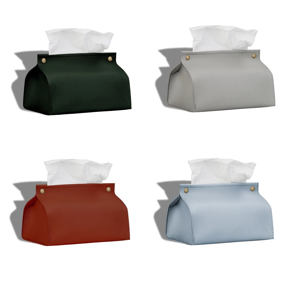 Leather Sun Visor Napkin Box Holder Hanging Car Holder Shading Tissue Case Organizer Auto Storage Decoration