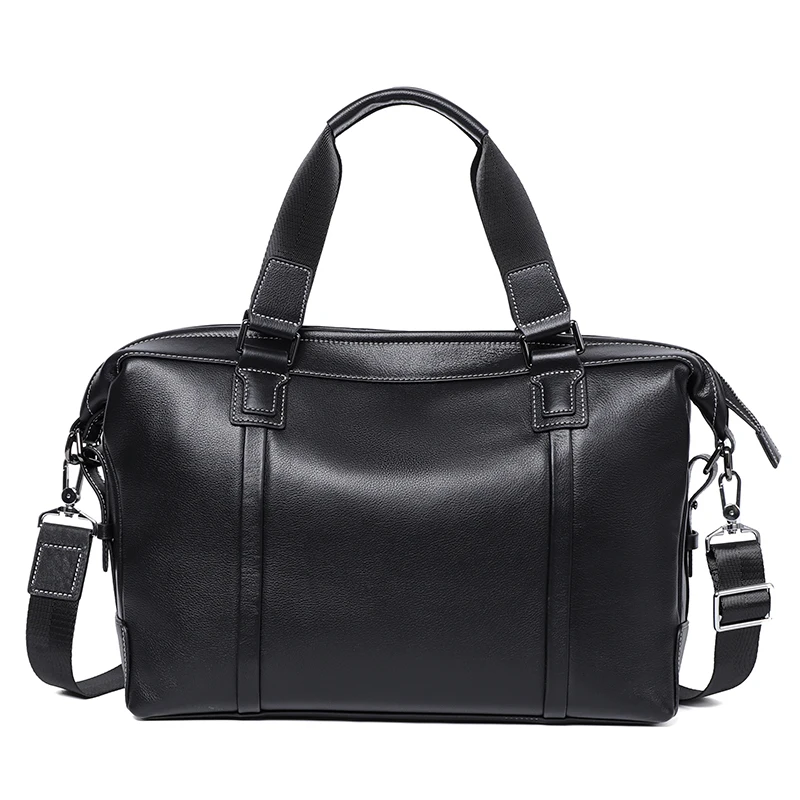 Men Genuine Leather Travel Bags Large Capacity Men Briefcase Casual Tote Bag Luggage Weekend Handbags Leather Shoulder Bags