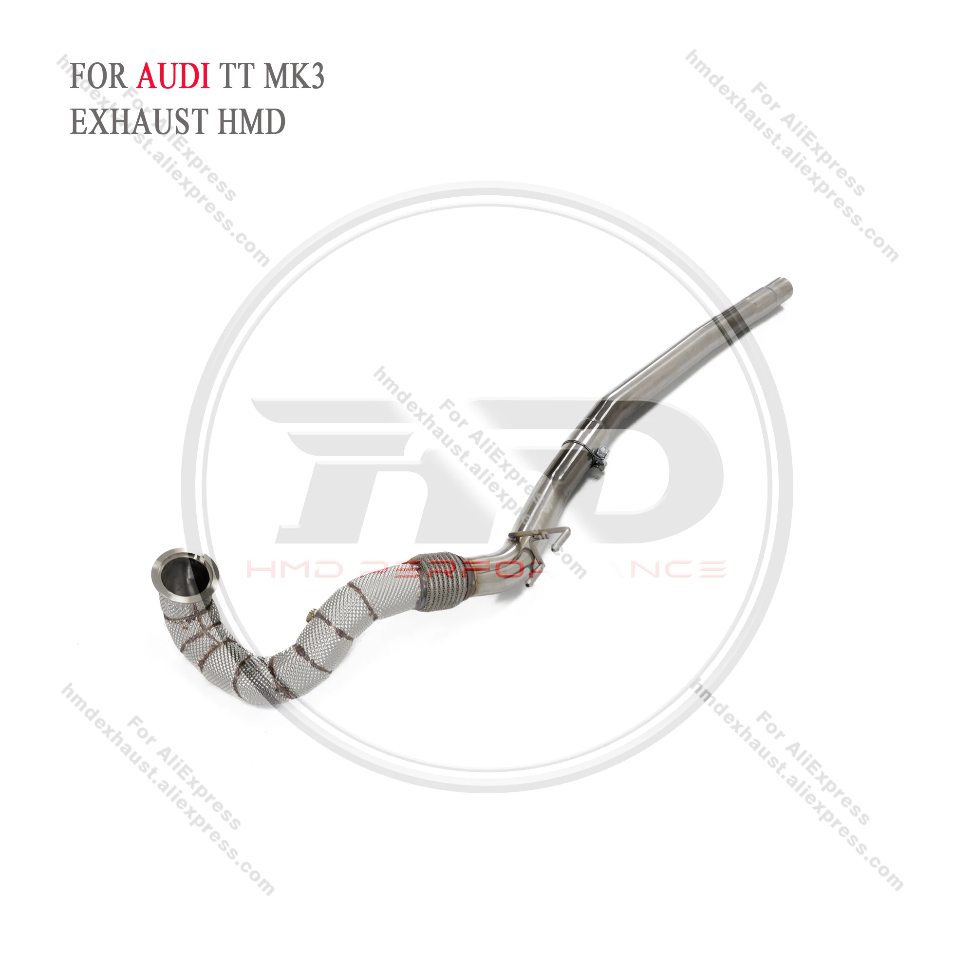 

HMD Exhaust Manifold Downpipe for Audi A3 A4 A5 A6 A7 TT dwopipeCar Accessories With Catalytic Converter Header Without Cat Pipe