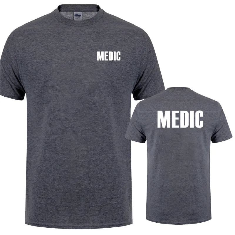 Medic T Shirt Summer Men Cotton Short Sleeve Doctor T-shirts Mans Clothing Tops OT-004