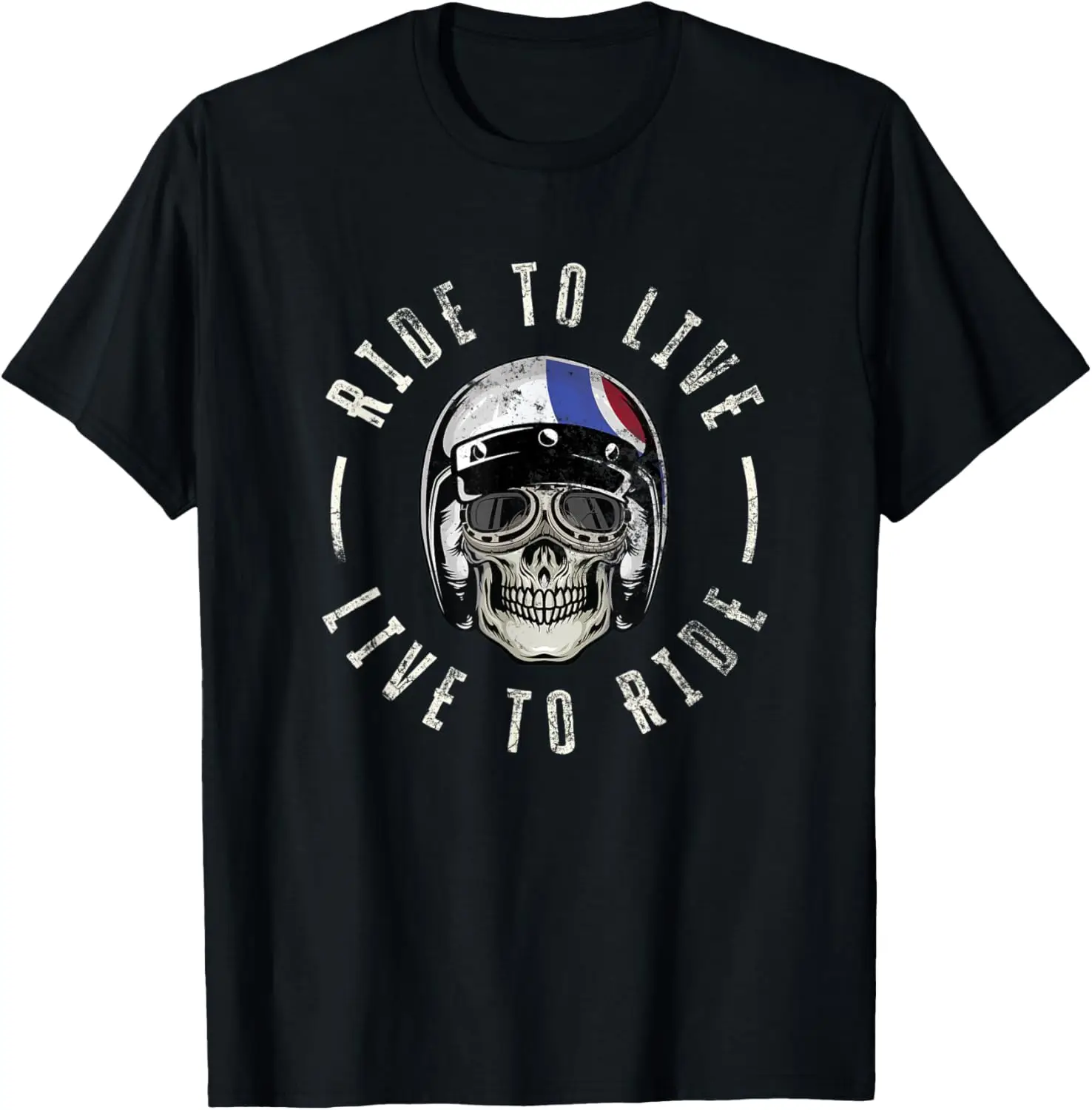 

Ride-To-Live | Live-To-Ride Retro Vintage Motorcycle Biker T-Shirt Motorcycle