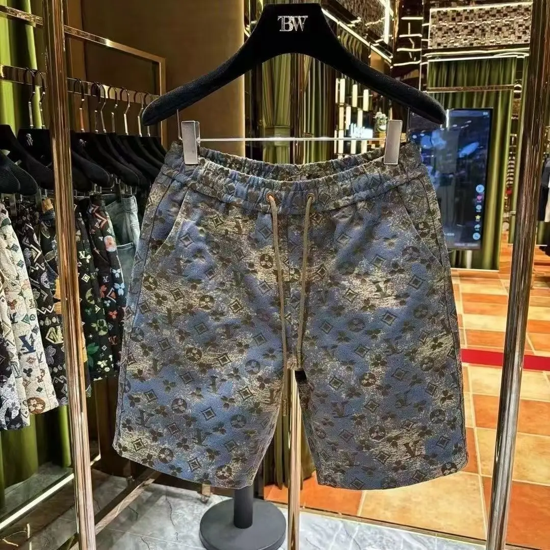 

Летние модные новые свободные и модные мужские шорты четырех четвертей контрастных цветов, тонкие пляжные повседневные модные шорты