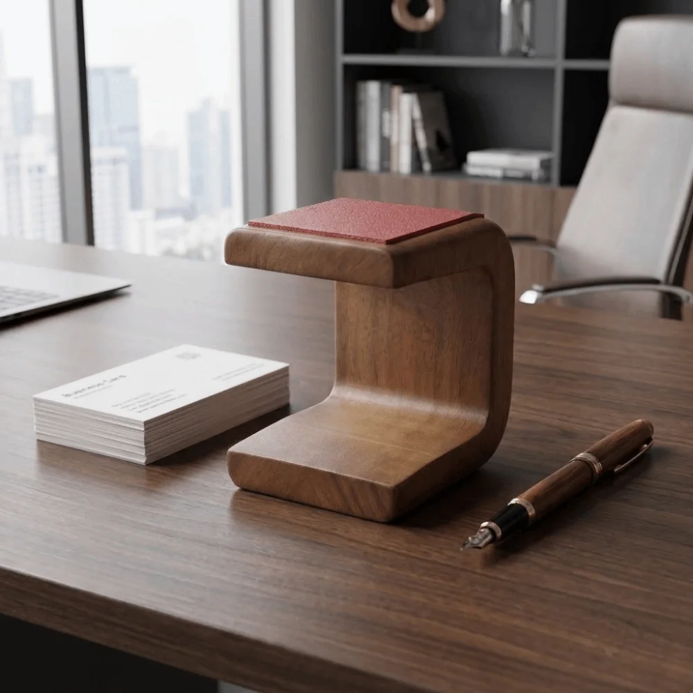 Display Stand Wooden Watch Stand with Leather Pad Gifts Jewelry Display Rack Table Top Ornament Simple Watch Holder Countertop