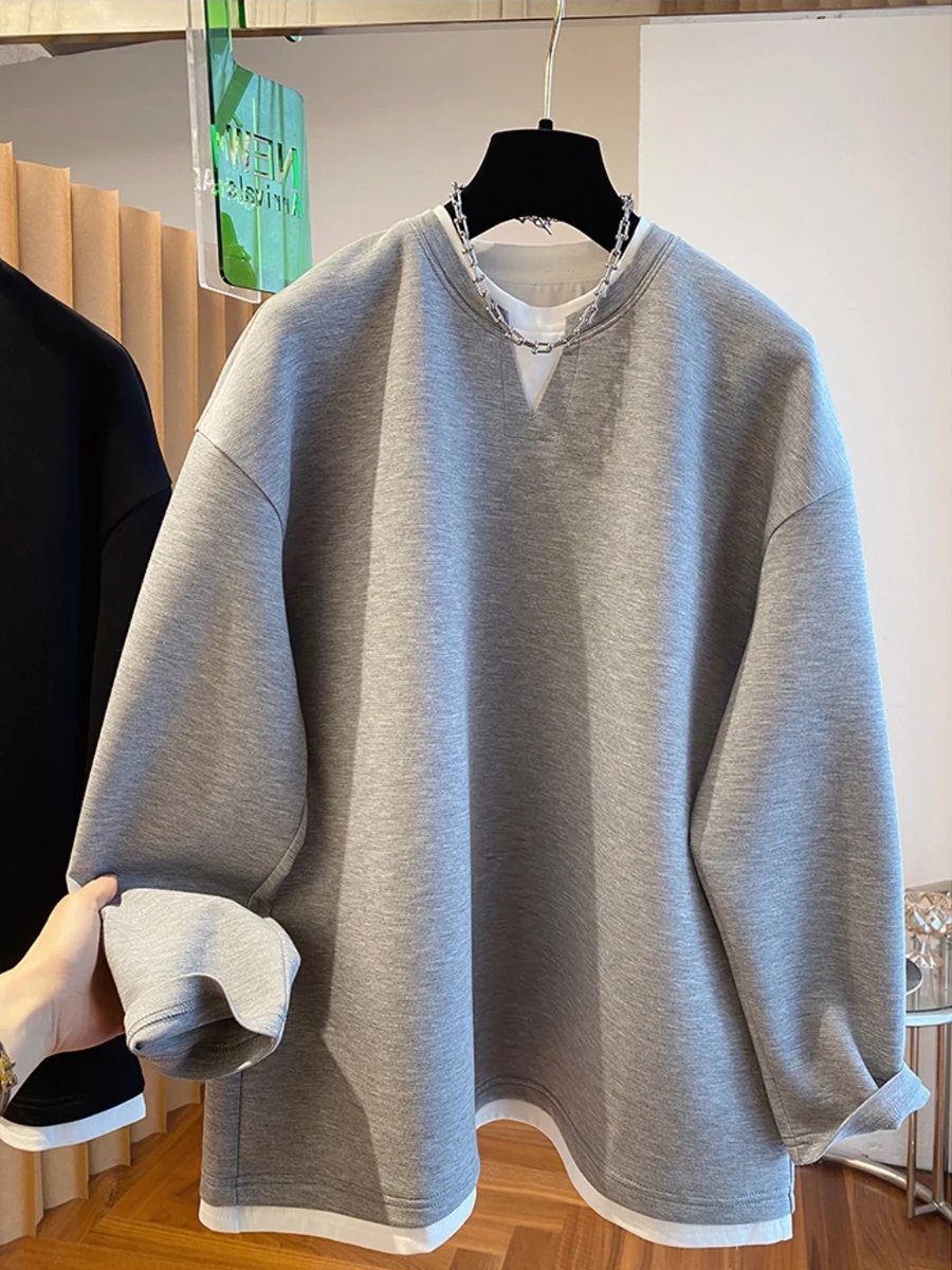 الخريف والشتاء المرأة السترة جولة الرقبة هوديي كسول نمط الربط تصميم فضفاض قمم طويلة الأكمام