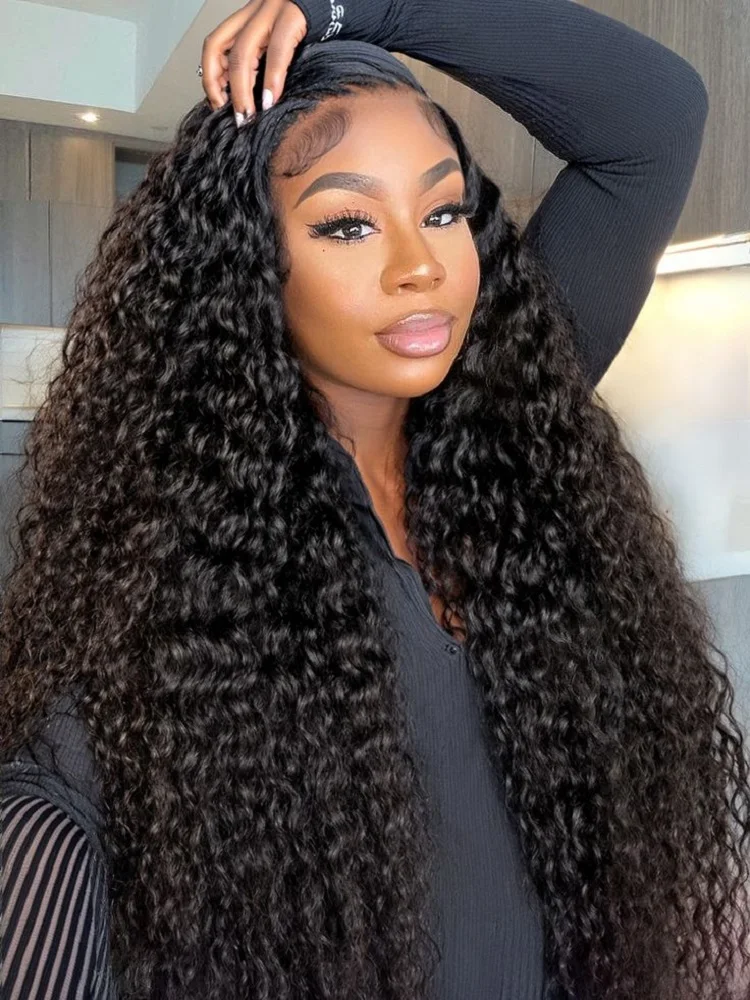 

Transparent Lace Front Wigs 13x4 Human Hair Wigs for Black Women 200% Density Water Wave Lace Frontal Wigs 100% Human Hair Wigs